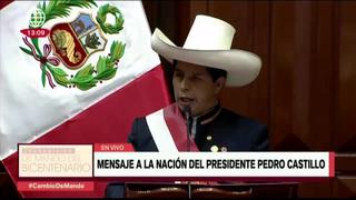 La promesa de Castillo en su mensaje presidencial: “en julio de 2026 regresaré a mis labores de docente”