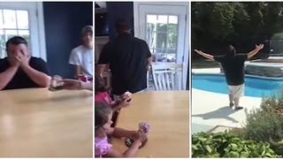 YouTube: mira la reacción de un padre al enterarse que su quinto bebé será niña (VIDEO)