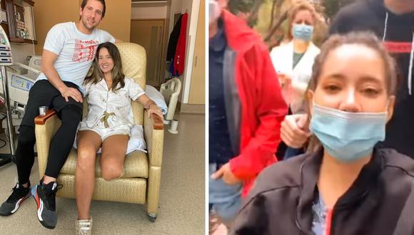 Daniela Álvarez mostró todo su buen ánimo tras la operación donde le amputaron una pierna. (@danielalvareztv).
