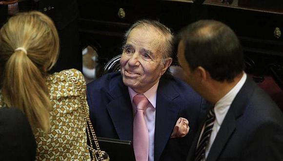 Argentina: expresidente Menem busca a los 86 años nuevo mandato de senador 