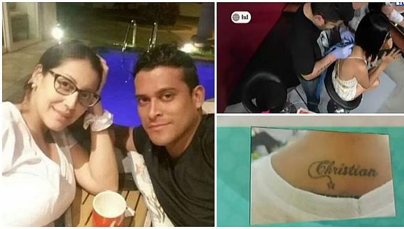 Karla Tarazona se quita tatuaje de Christian Domínguez y se hace esto (FOTOS)