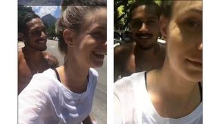 ​Paolo Guerrero maneja bicicleta y Thaisa Leal casi registra un atropello (VÍDEO)