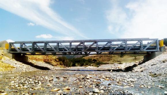 La Libertad: La inversión para la instalación de los 18 puentes modulares bordea los S/ 23 millones. (Foto: MTC)
