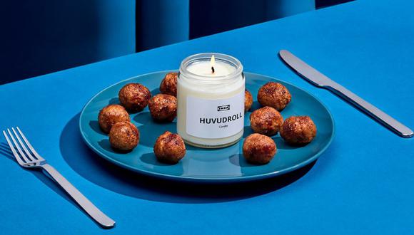 La vela Huvudroll recibe su nombre y aroma de las famosas albóndigas del gigante sueco.