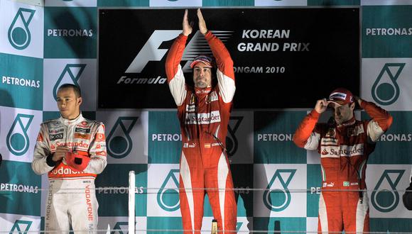Alonso, líder de la Fórmula 1 tras vencer en GP de Corea del Sur