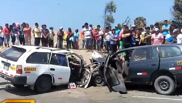 ¡Tragedia! Cinco muertos y tres heridos deja choque frontal en Huacho (VIDEO)