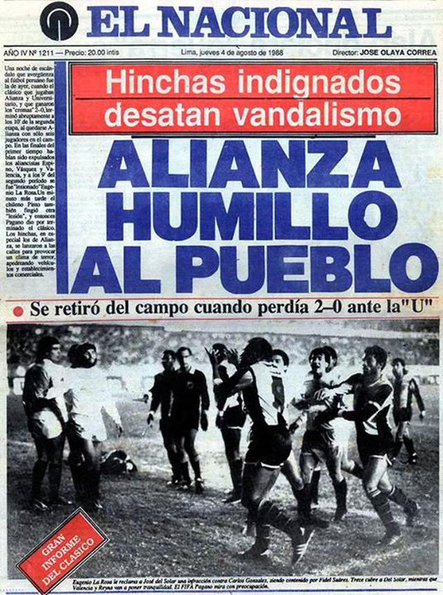 Universitario de Deportes le recuerda a Alianza Lima el 'Clásico de la Verguenza'