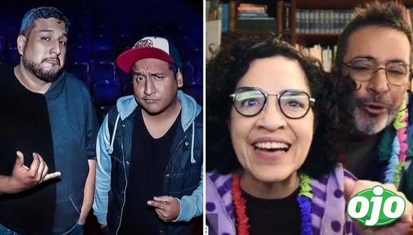Conductores de 'Hablando Huevadas' podrían financiar película de Wendy Ramos y Carlos Carlín | Imagen compuesta 'OJo'