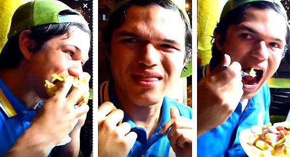 Venezolanos en Perú: come por primera vez en la tía veneno y su reacción asombra (VIDEO)