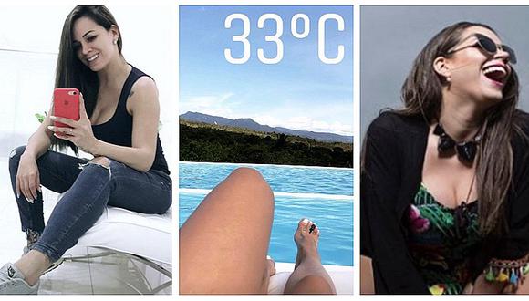 Melissa Klug publica nueva foto en bikini, pero esta vez en la piscina (FOTOS)