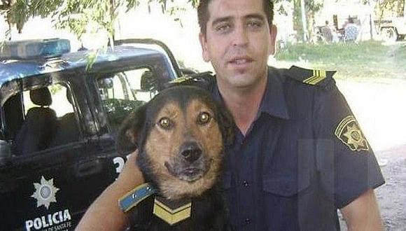 Policía le celebra el cumpleaños a su perrito con un asado y se vuelve viral (FOTOS)
