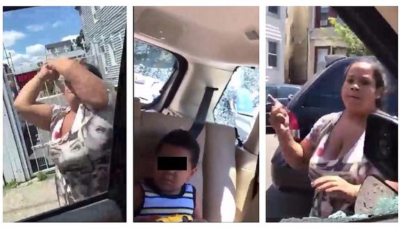 ​YouTube: mujer rompe lunas de camioneta de su pareja con ¡sus niños al interior!