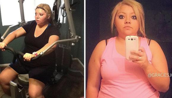 Mujer que pesaba más de 100 kilos baja de peso y ahora luce diferente (FOTOS)