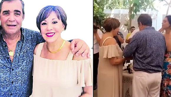 Yvonne Frayssinet se casó con Marcelo Oxenford tras 28 años de relación (VIDEOS)