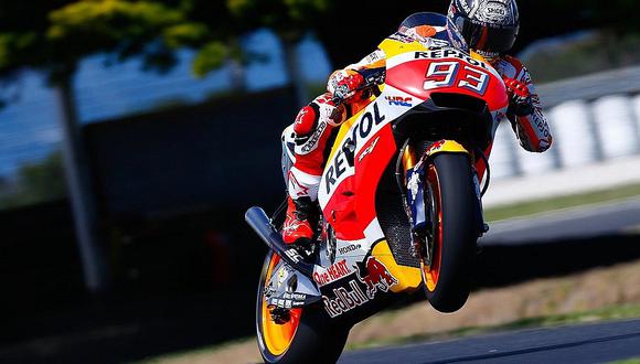 MotoGP: Marc Márquez hace el mejor tiempo por delante de Rossi 