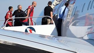 Rayo impactó avión de la selección de España 