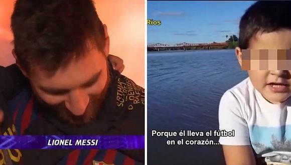​Lionel Messi conmovido al escuchar mensajes de niños de 6 años que se dirigían a su hijo mayor (VIDEO)