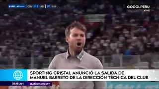 Manuel Barreto dejó Sporting Cristal: los números y declaraciones del entrenador saliente│VIDEO