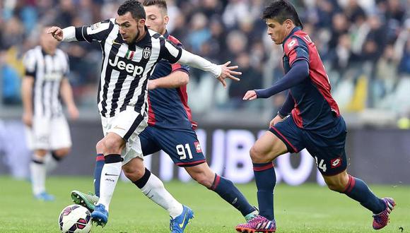 Juventus marcha firme hacia el título en Italia con gol de Carlos Tévez