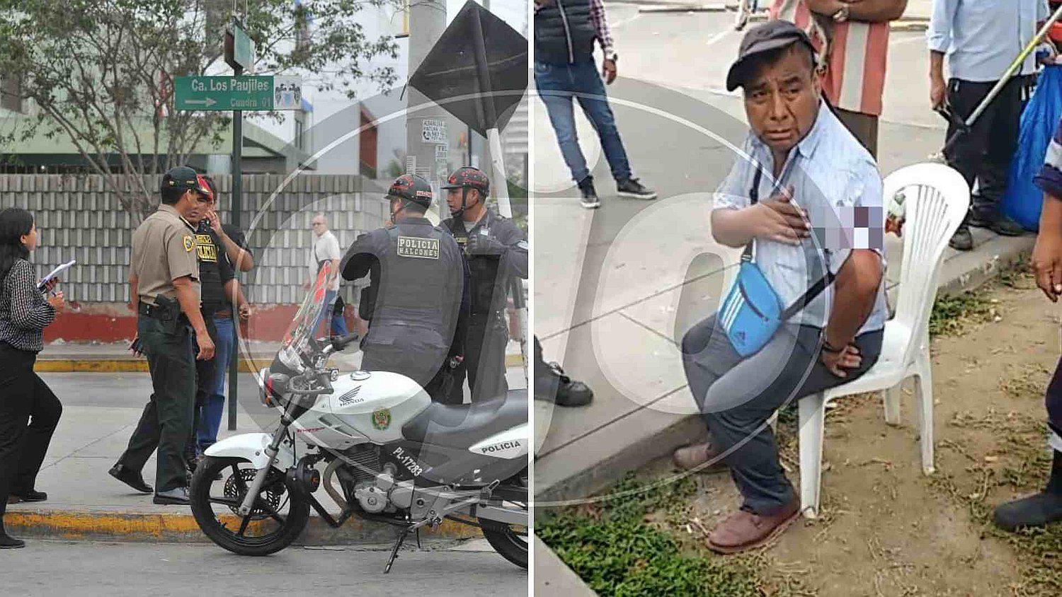 Surquillo: Sujetos asaltan a cambista, hombre intenta defenderla y lo balean (VIDEO)