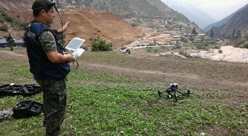 Carretera Central: Un dron sobrevuela el río Rímac para captar daños [VIDEO]