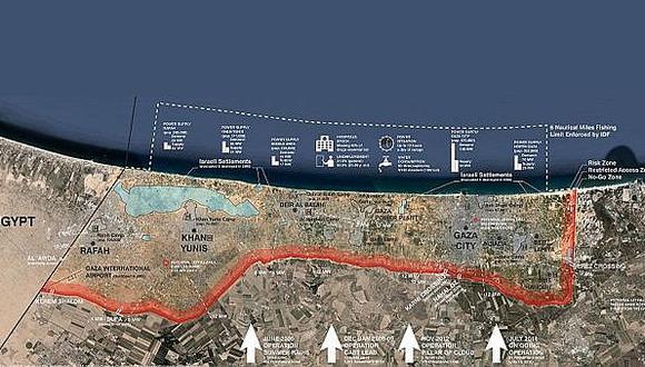 Israel construirá muro subterráneo rodeando a Gaza para evitar intrusos