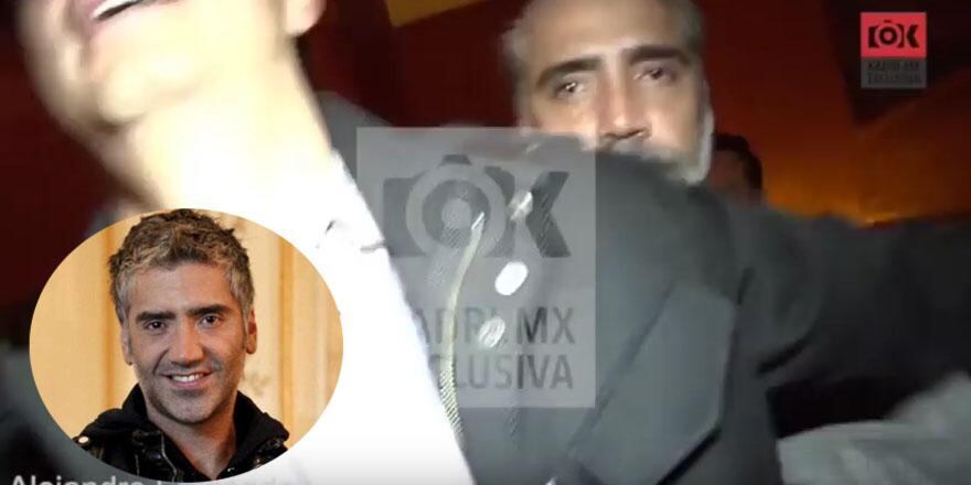 Alejandro Fernández se pasó de copas y agredió a periodista [VIDEO]  