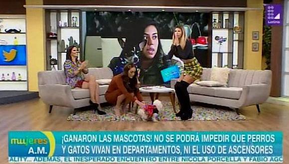 Xoana González pasa "roche" en vivo con su perro │VIDEO
