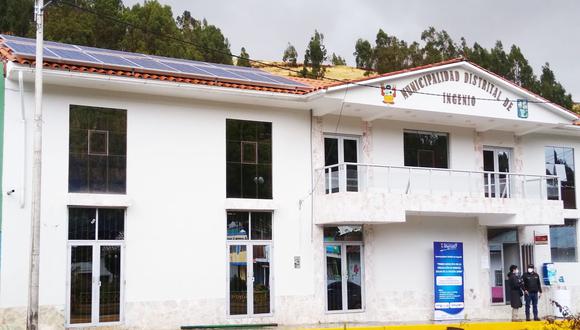Junín: un total de 12 fotoceldas fueron instaladas en el techo de la municipalidad distrital de Ingenio, en Huancayo. (Foto: Andina)
