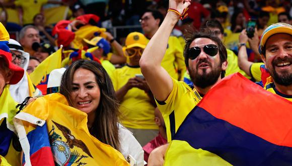 Hinchas de Ecuador realizan curioso cántico en el Mundial. (Foto: EFE)