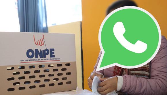 La ONPE ha incluido un chatbot en WhatsApp para que conozcas tu local de votación y cómo sufragar correctamente. (Foto: ONPE)