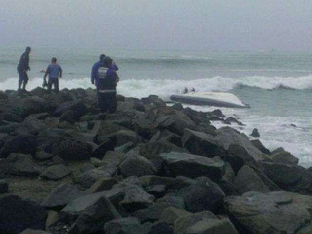 Costa Verde: Cuatro heridos tras vuelco de bote en playa Barranquito [FOTOS] 