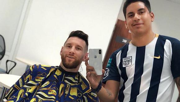 Lionel Messi a barbero peruano: "Esa camiseta... ¿Es de un equipo de Perú, no?"