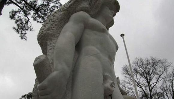 Estatua de Hércules tendrá un pene desmontable contra vándalos  