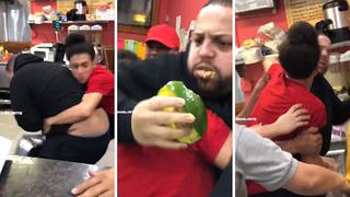 Hombre protagoniza feroz pelea porque no había palta en un restaurante (VIDEO)