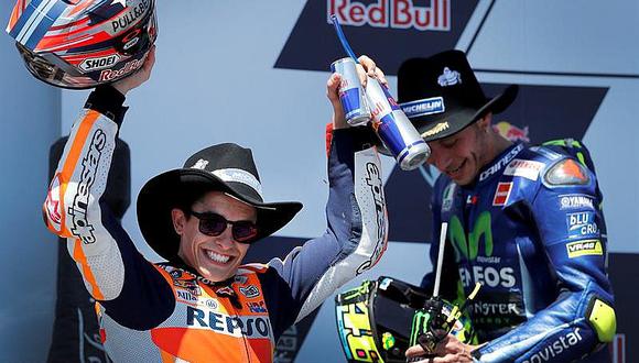 MotoGP: Márquez vence en Austin y su enemigo Rossi toma la punta