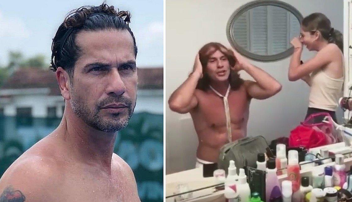 Gregorio Pernia, el 'Titi', cumple reto, se viste de mujer y se convierte en "Titina" 