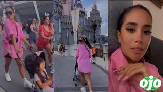 Melissa Paredes explica por qué moviliza a su hija de 5 años en carriola de bebé durante viaje a Disney 
