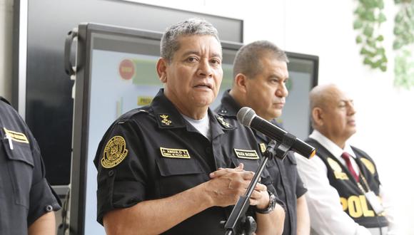 Comandante general de la PNP, general Jorge Luis Angulo Tejada. (Foto: Violeta Ayasta)