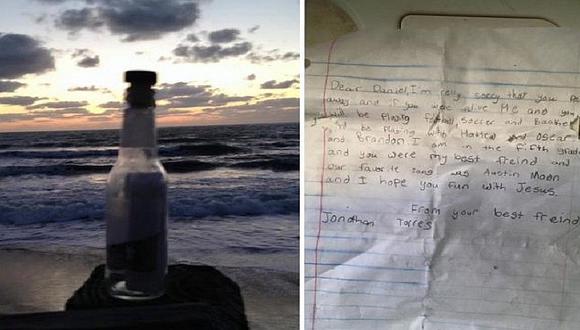 Facebook: Encuentra botella en el mar con conmovedor mensaje jamás pensado