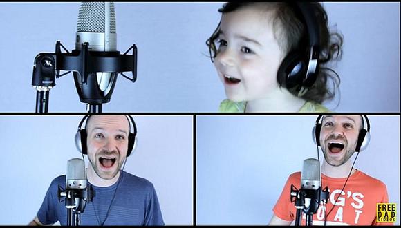 YouTube: Niña de 3 años canta con su papá y se vuelve en el viral más tierno [VIDEO]