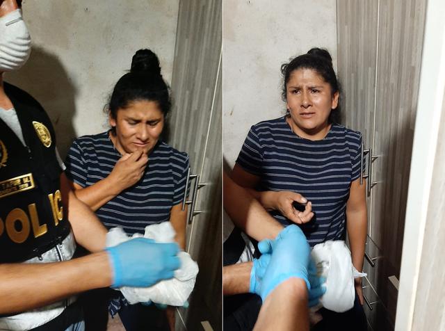 Rosi Taype Quispe es una de las intervenidas por presunto tráfico de estupefacientes. (Foto: PNP)