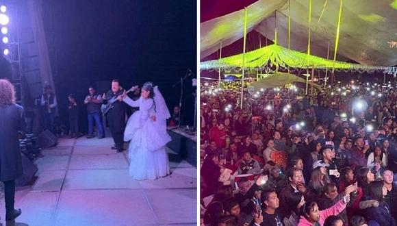Novios invitaron a 300 personas a su boda, pero al final llegan 15 mil tras mensaje en Facebook