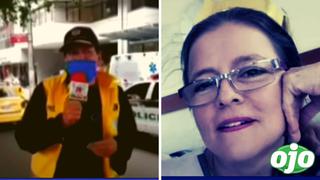 Reportero transmitía en vivo y se entera de la muerte de su esposa por Covid-19: “Era la mamá de mi hijo” | VIDEO
