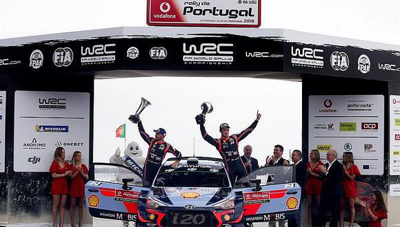 ​WRC: Thierry Neuville gana en Portugal y toma liderato del Mundial
