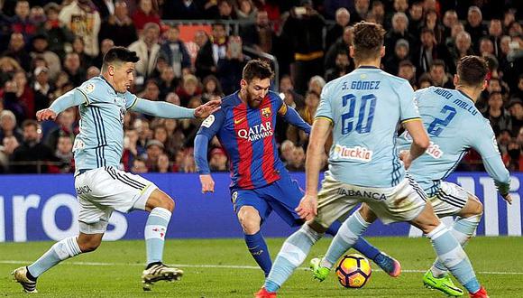 Barcelona, con la magia de Lionel Messi, aplasta 5-0 al Celta