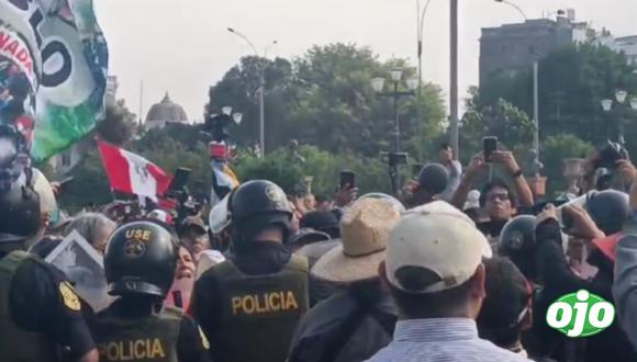 Incidentes frente al Palacio de Justicia: manifestantes y policía se enfrentan en las calles