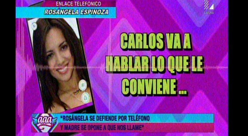 Rosángela Espinoza habla tras escándalo de Carloncho y niega infidelidad  