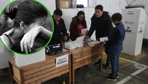 Joven lloró y rogó para no ser miembro de mesa en Arequipa (FOTO)