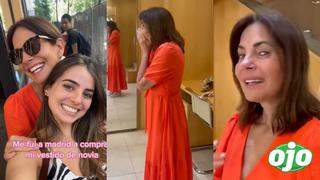 Karina Calmet rompe en llanto al ver a su hija vestida de novia: “ya no falta nada”